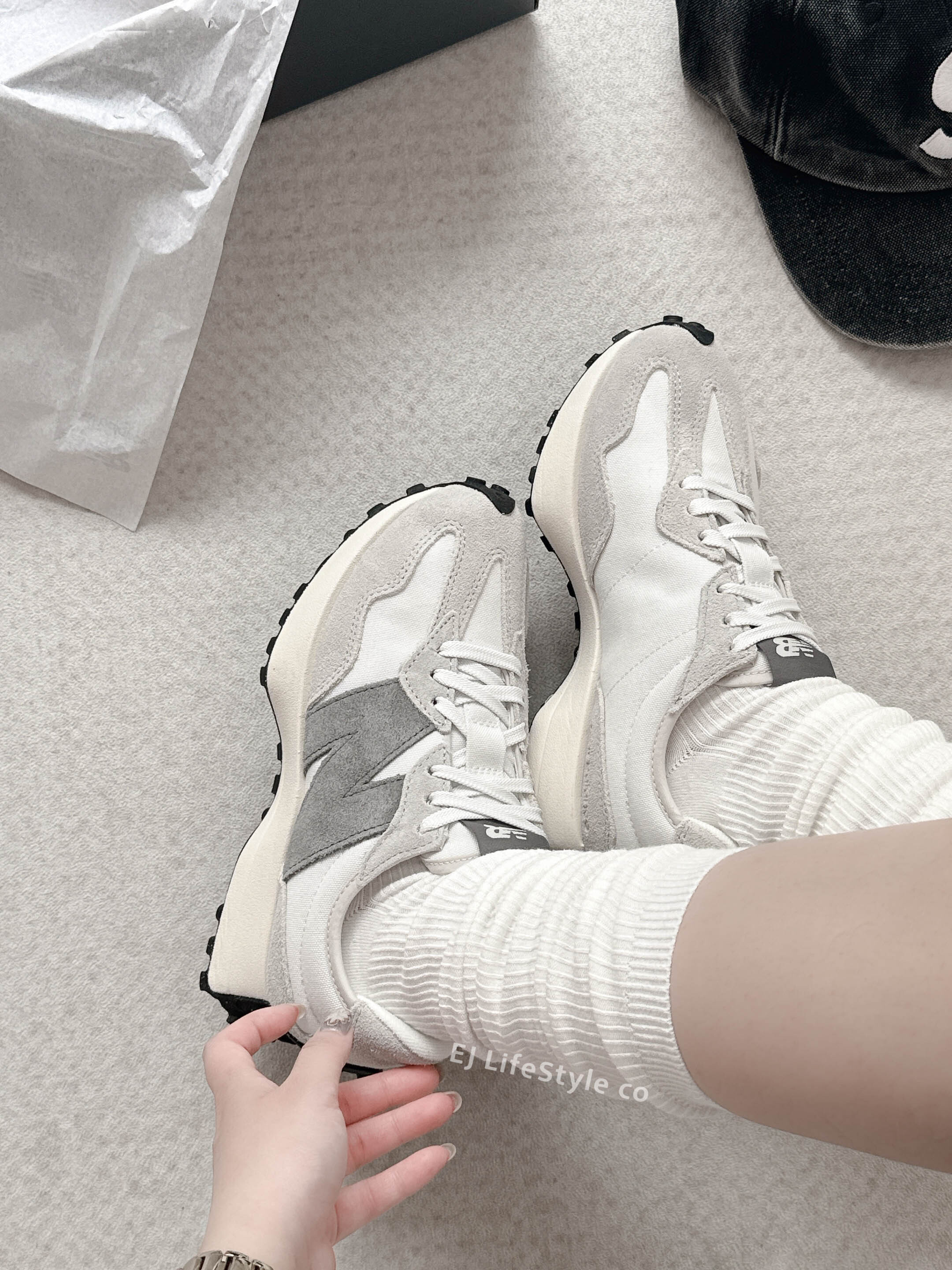 NEW BALANCE 327 NB 327 芝麻牛奶 灰白 灰色 淺灰 男女鞋 MS327WE / 調貨