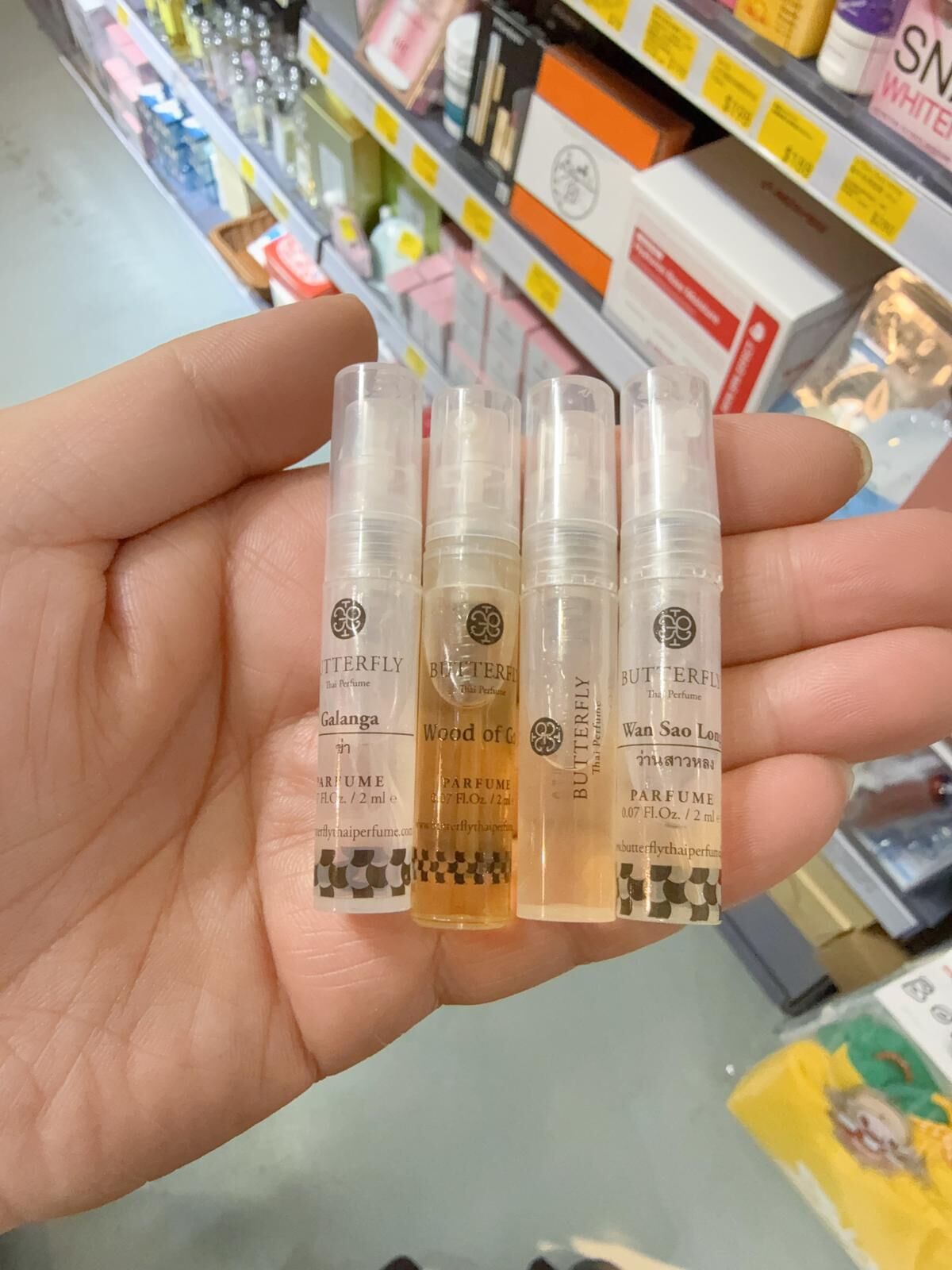 Butterfly Thai Perfume文青香水一組4 支( 隨機味道）