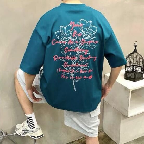 英文字圖案短袖Tee Double-B-041T