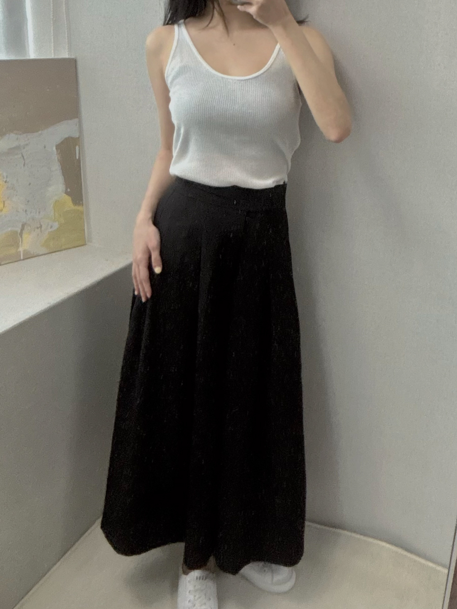 小個子垂墜感腰可調顯瘦褲裙(XXS-L)