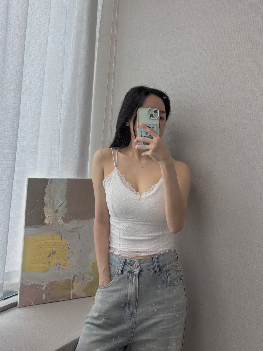 性感蕾絲雙細肩背心小可愛(2色)