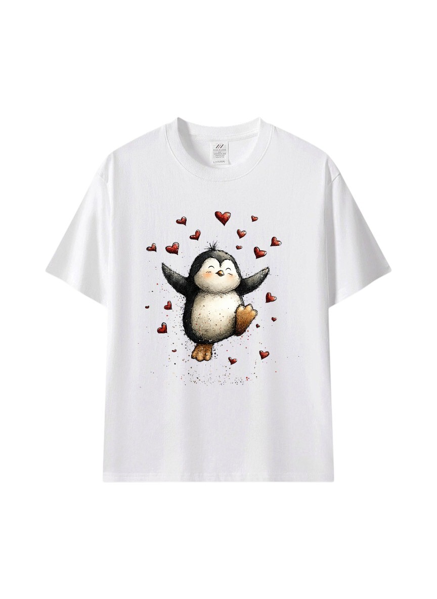 🐧療癒系企鵝插畫T｜把開心穿在身上