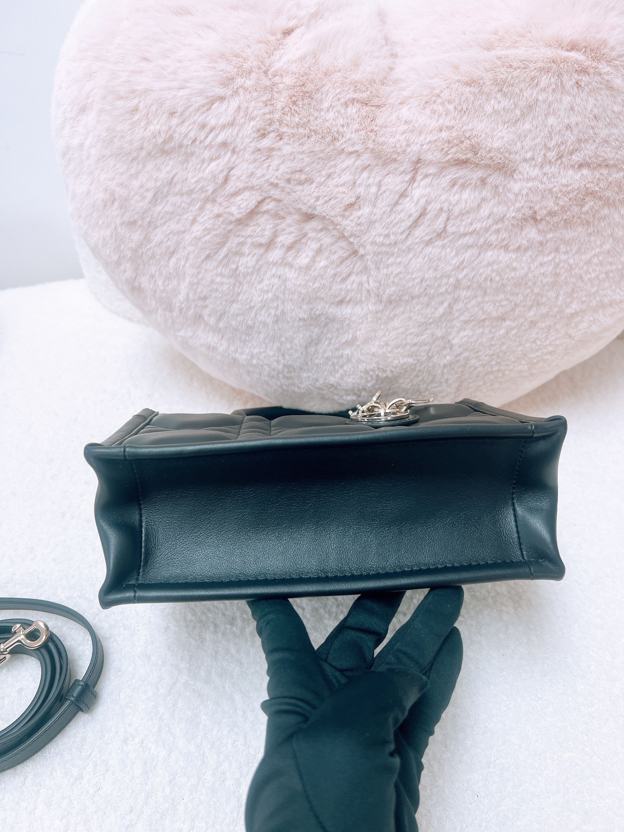 *Unused* Dior mini dior book tote (black calfskin GHW)