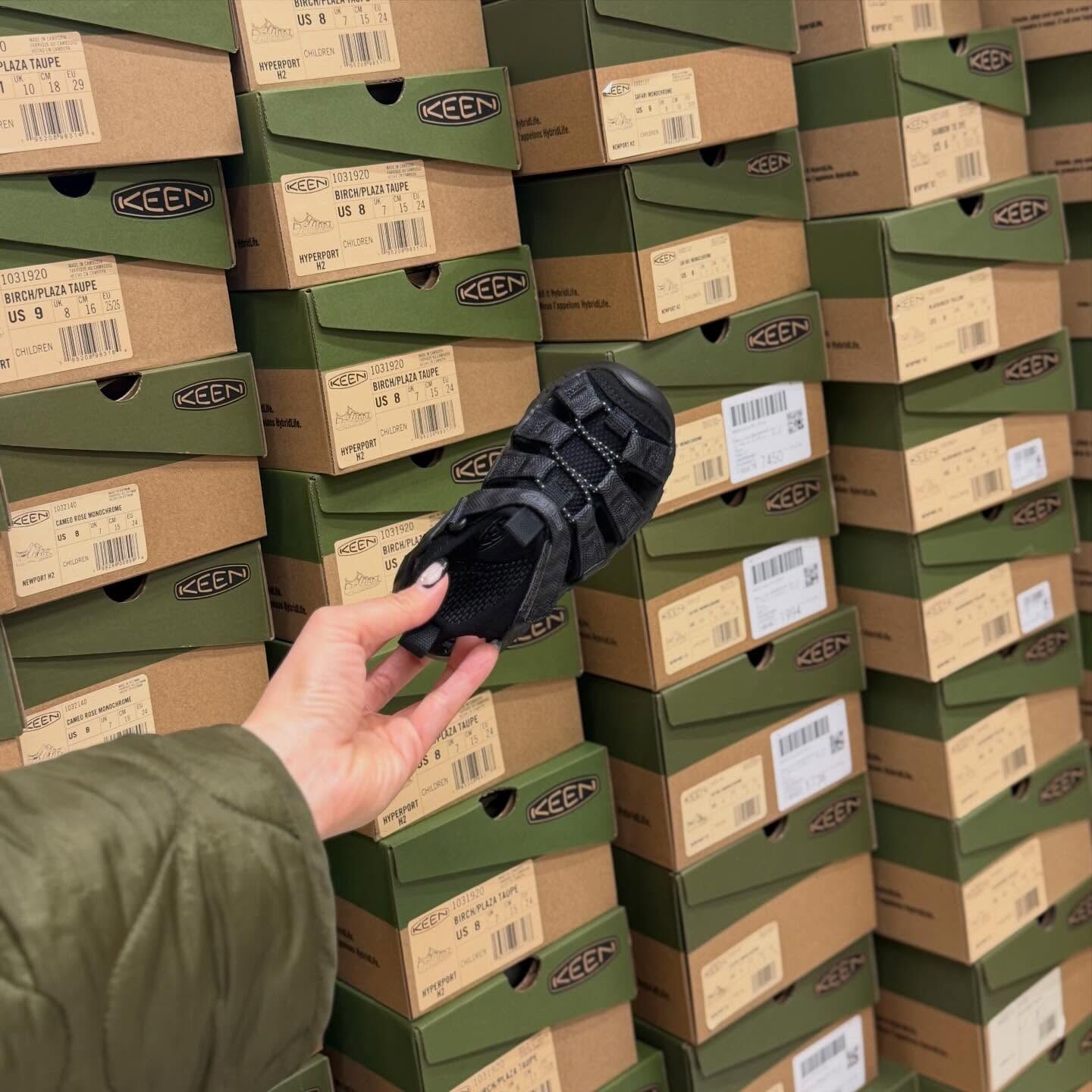 KEEN Hyperport H2 日本新款 黑色 黑灰 抽繩 包頭 涼鞋 中童 親子 童鞋 1031921