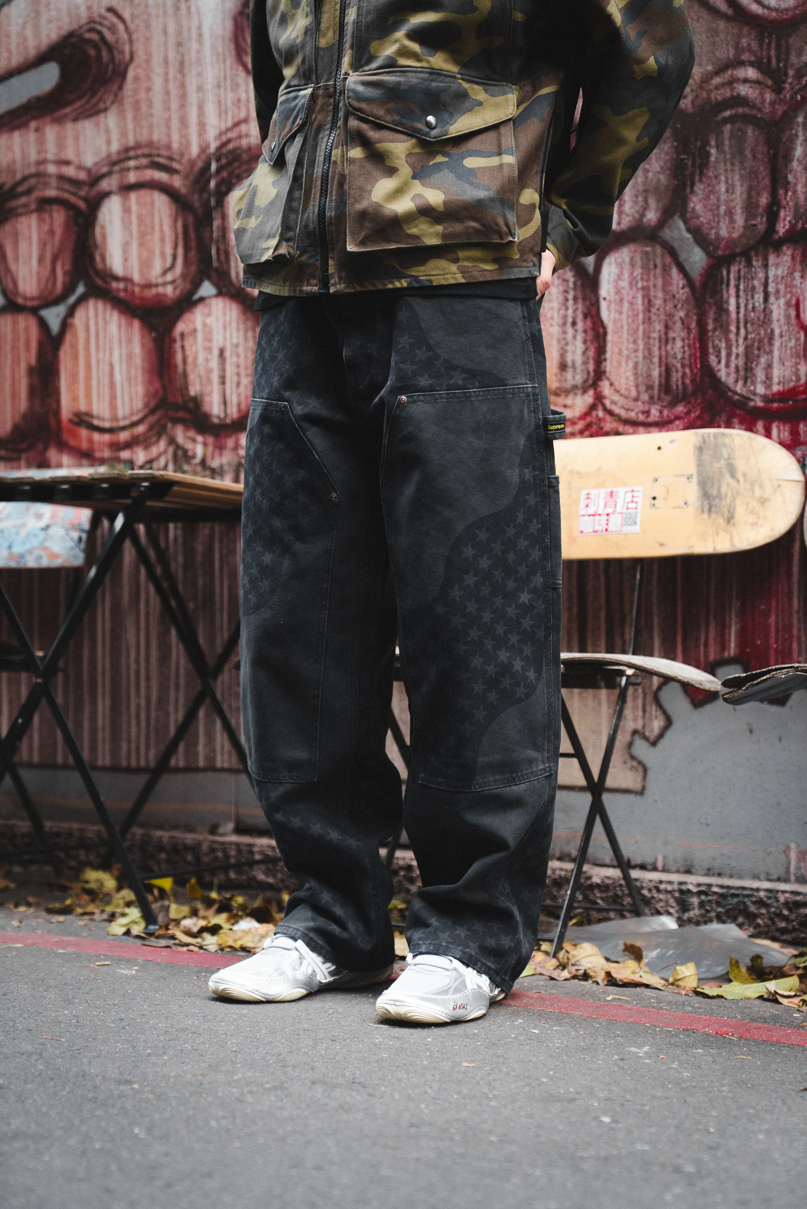 【Focus Store】現貨秒發 Supreme SS26 Week5 Flag Double Knee Painter Pant 國旗圖騰 牛仔褲