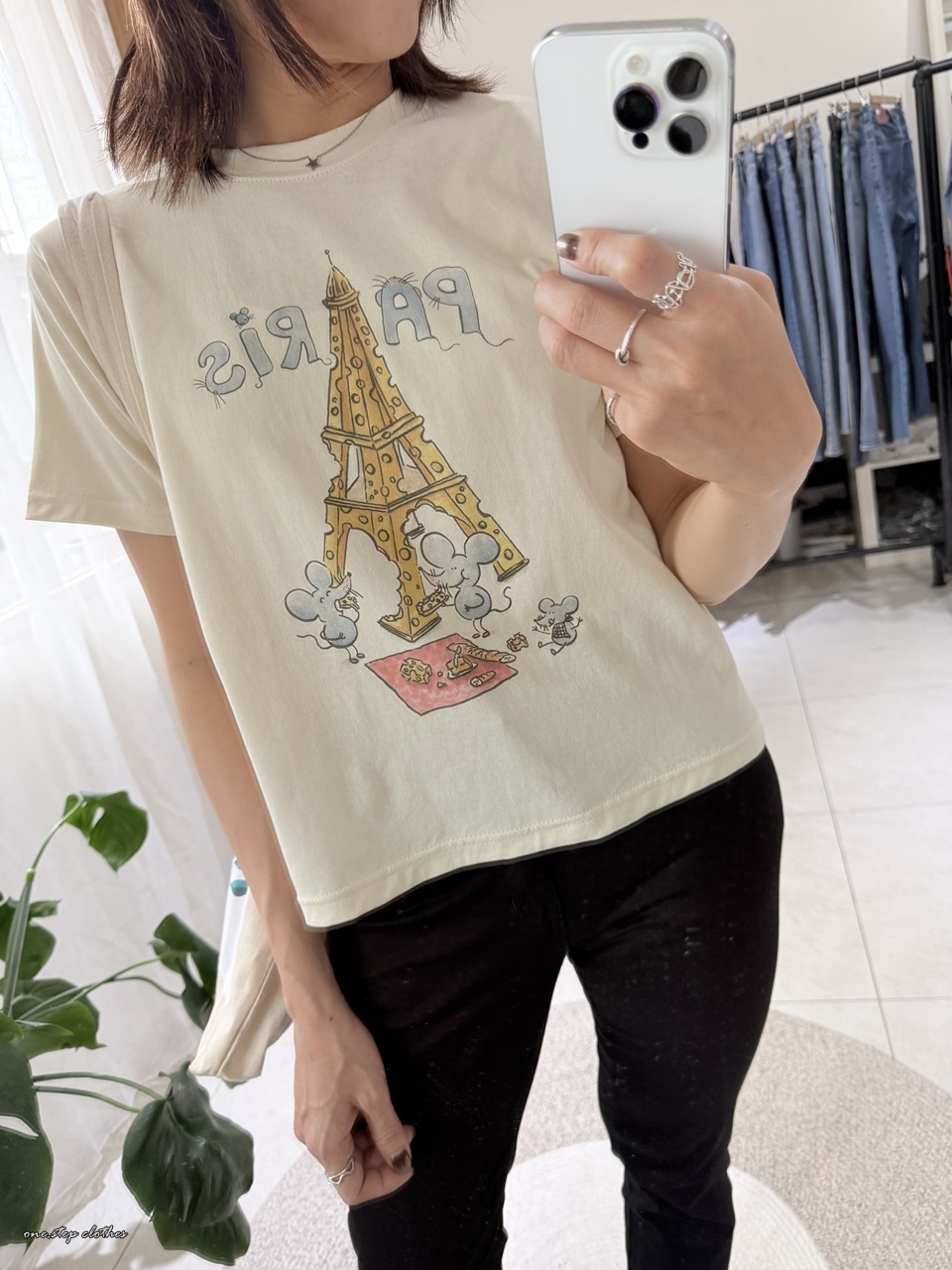 正韓可愛cheese巴黎鐵塔T