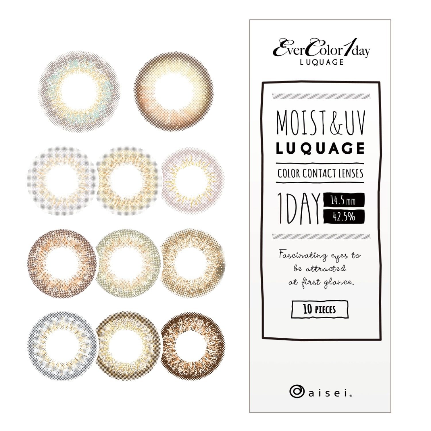 EverColor Lucuage 艾薇卡 1 Day 美瞳 彩色 日拋 隱形眼鏡 10片