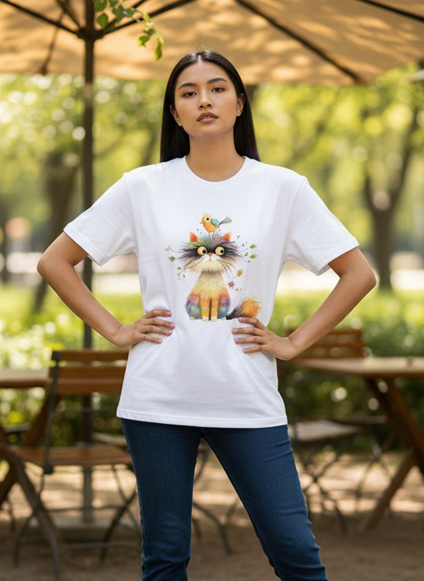 🌈繽紛療癒插畫T｜一點顏色，讓日常更可愛