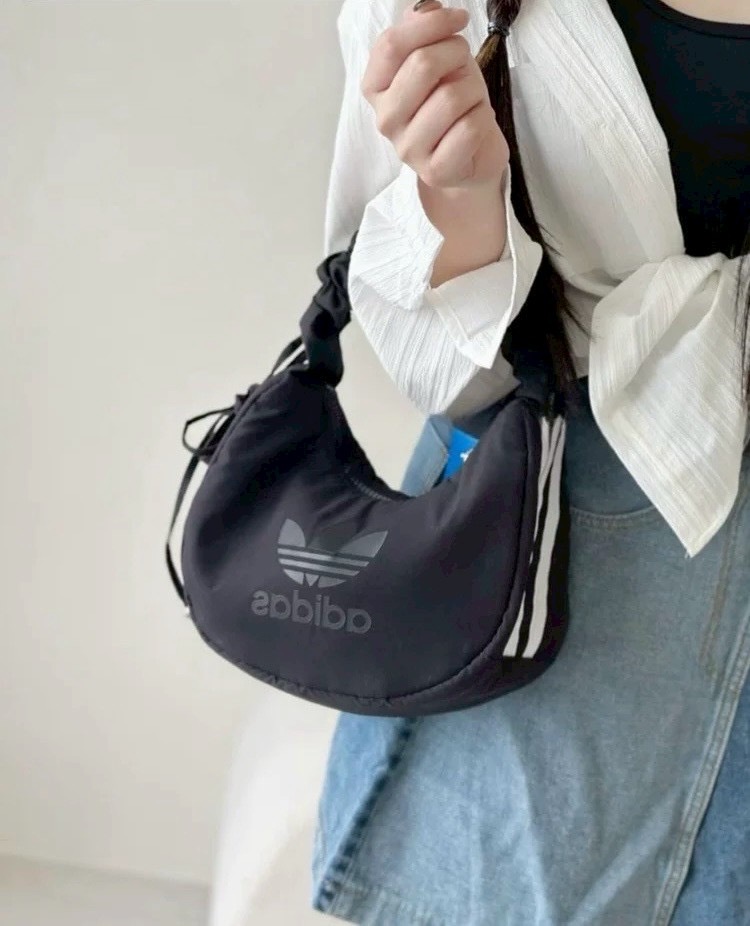 【Luxury】 愛迪達 adidas雲朵包單肩尼龍手提挎包女包JP0144 JP0145 JP0146