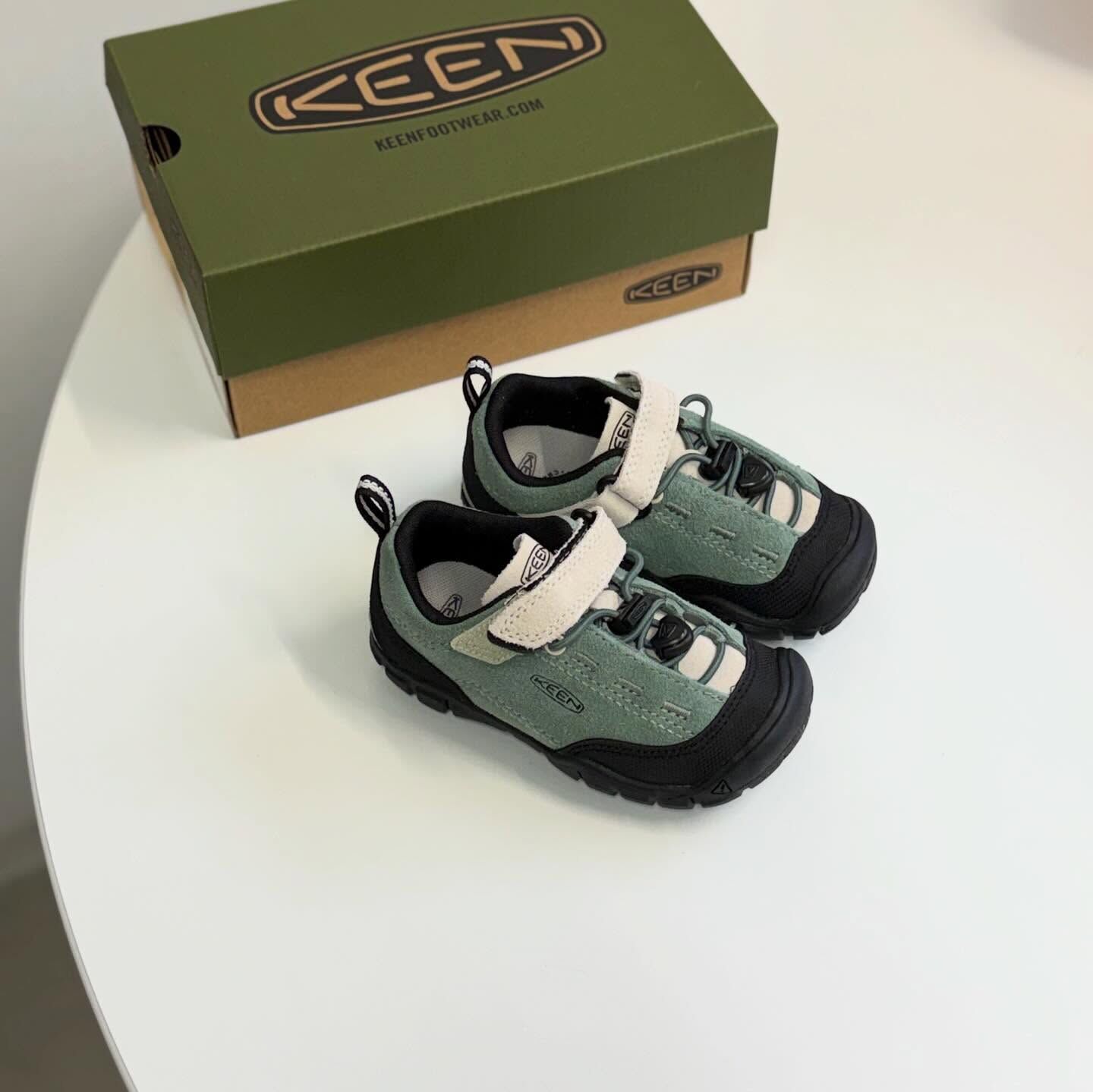 KEEN Jasper II 日本新款 黑色 黑綠 抽繩 戶外 中童 親子 童鞋 1031721