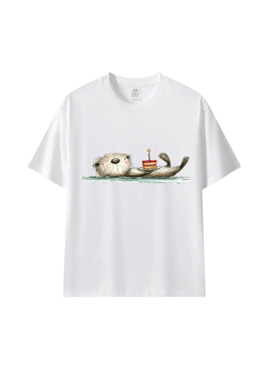 🦦療癒系水獺插畫T｜把放鬆穿在身上