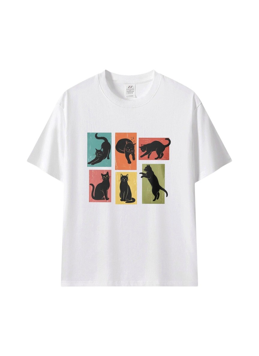🐈復古貓咪插畫T｜日常百搭款