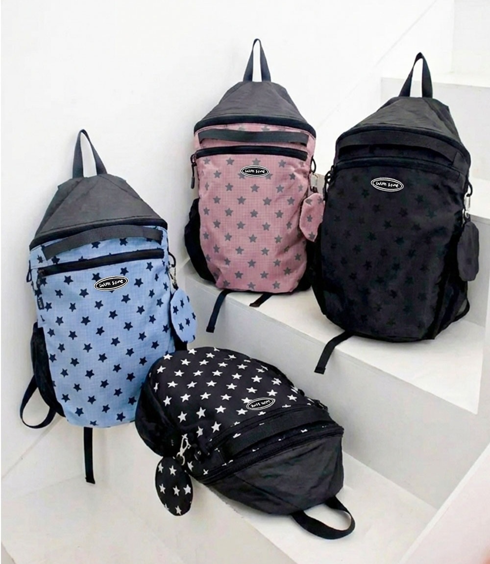 WITH SOME Shine Star Folding Backpack