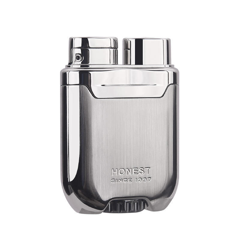 Honest - Windproof Inflatable Metal Lighter 防風打火機 (銀)