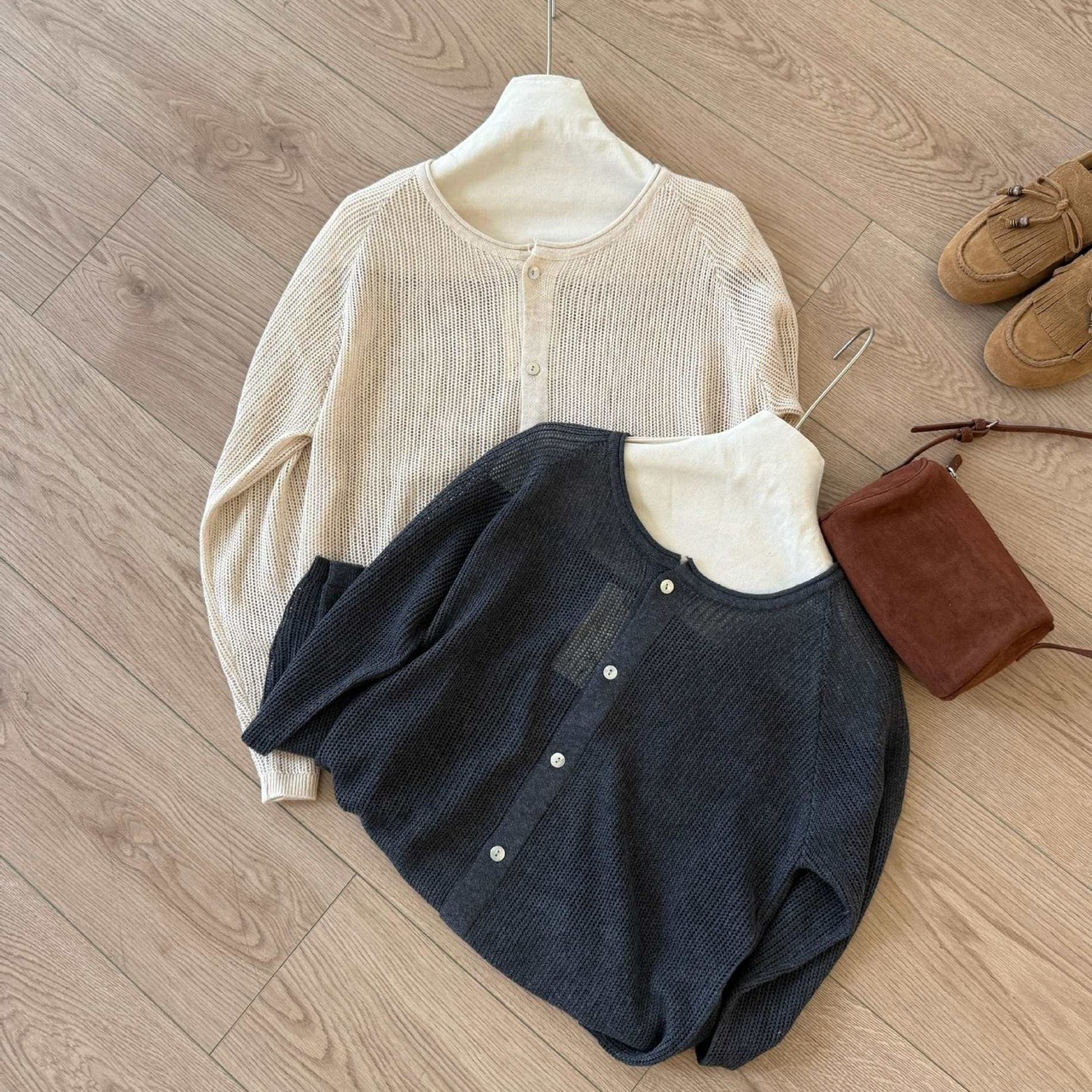 No.4165 EGG圓領針織外套