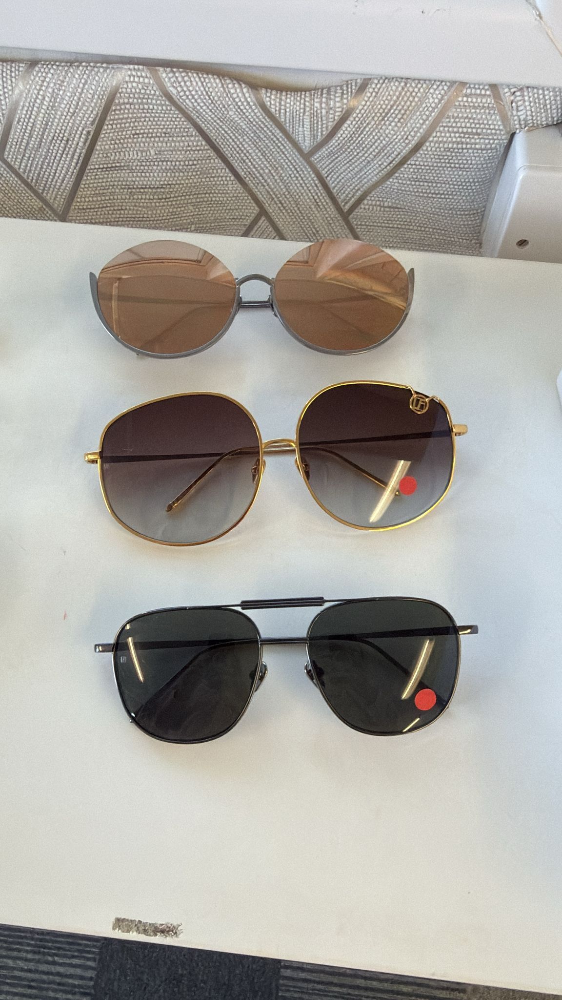 Linda farrow sunglasses 1144, 1014, 1056