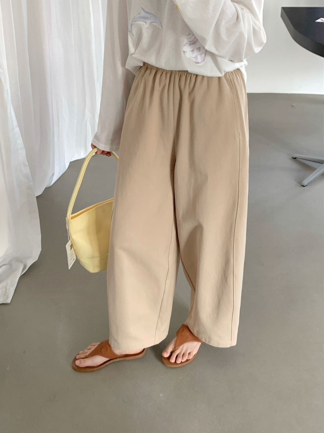 No.2371 純棉小個9分奶奶褲