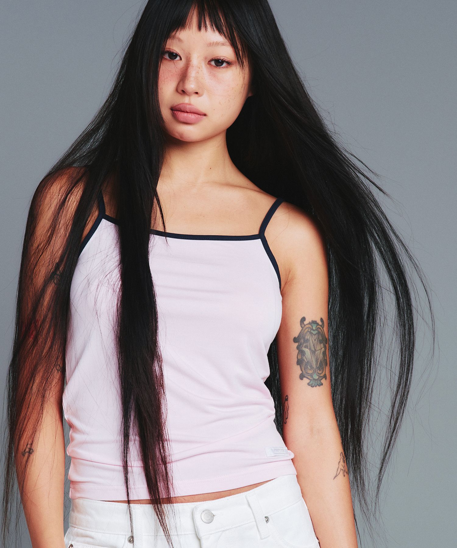 AMES-WORLDWIDE 方領無袖背心 AM2GMFT593APK