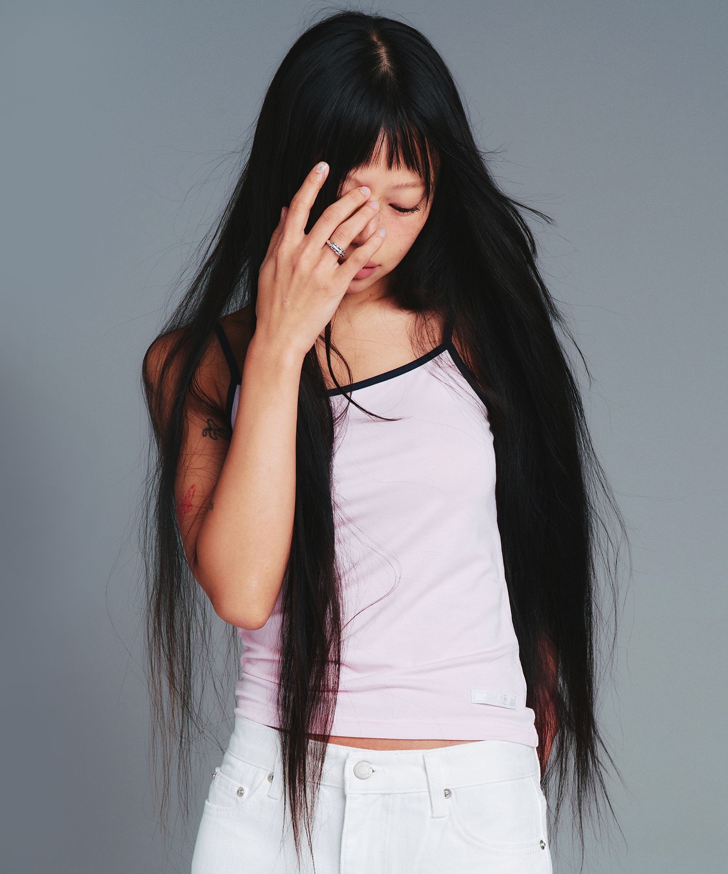 AMES-WORLDWIDE 方領無袖背心 AM2GMFT593APK