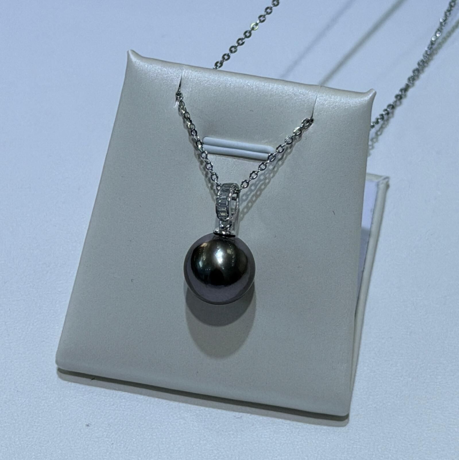 (YA140)大溪地吊墜項鍊 12-13MM - #珍珠 #2104PE