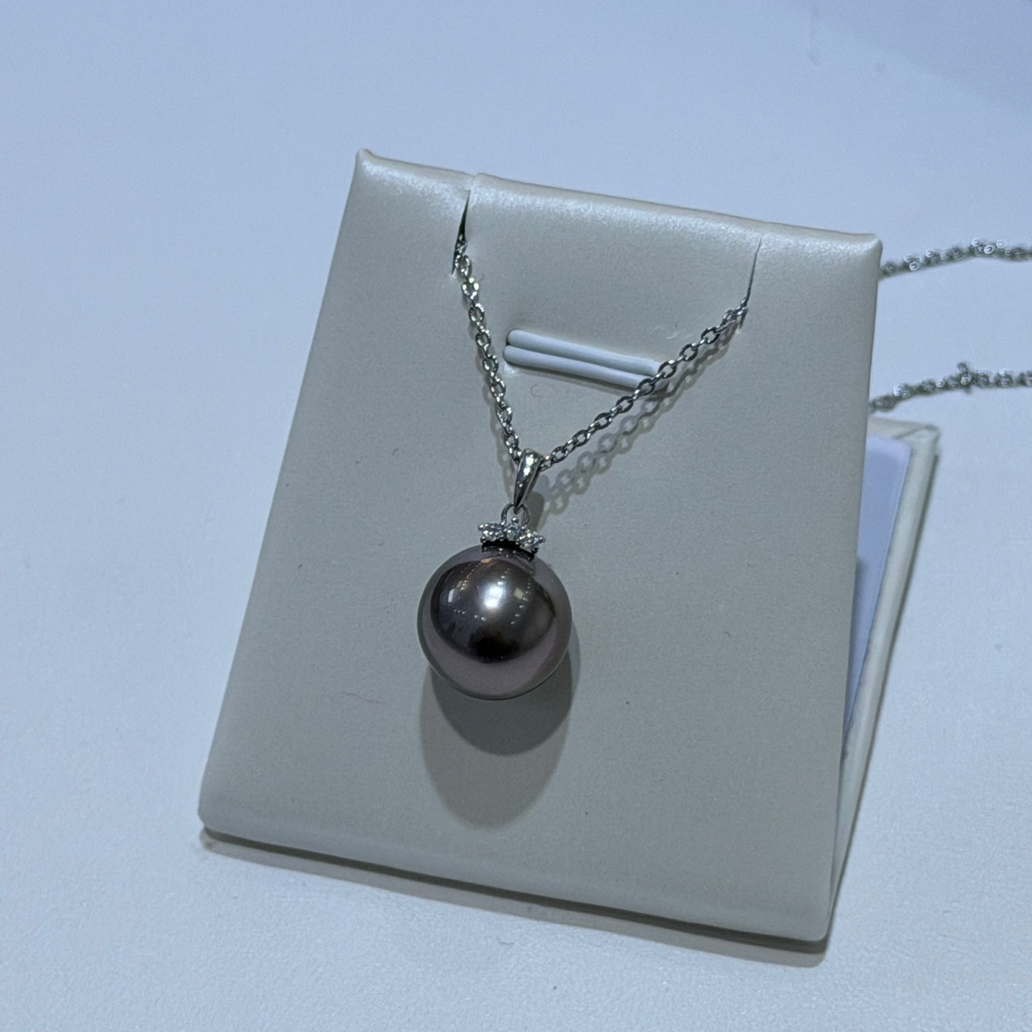 (YA144)大溪地吊墜項鍊 12-13MM - #珍珠 #2104PE