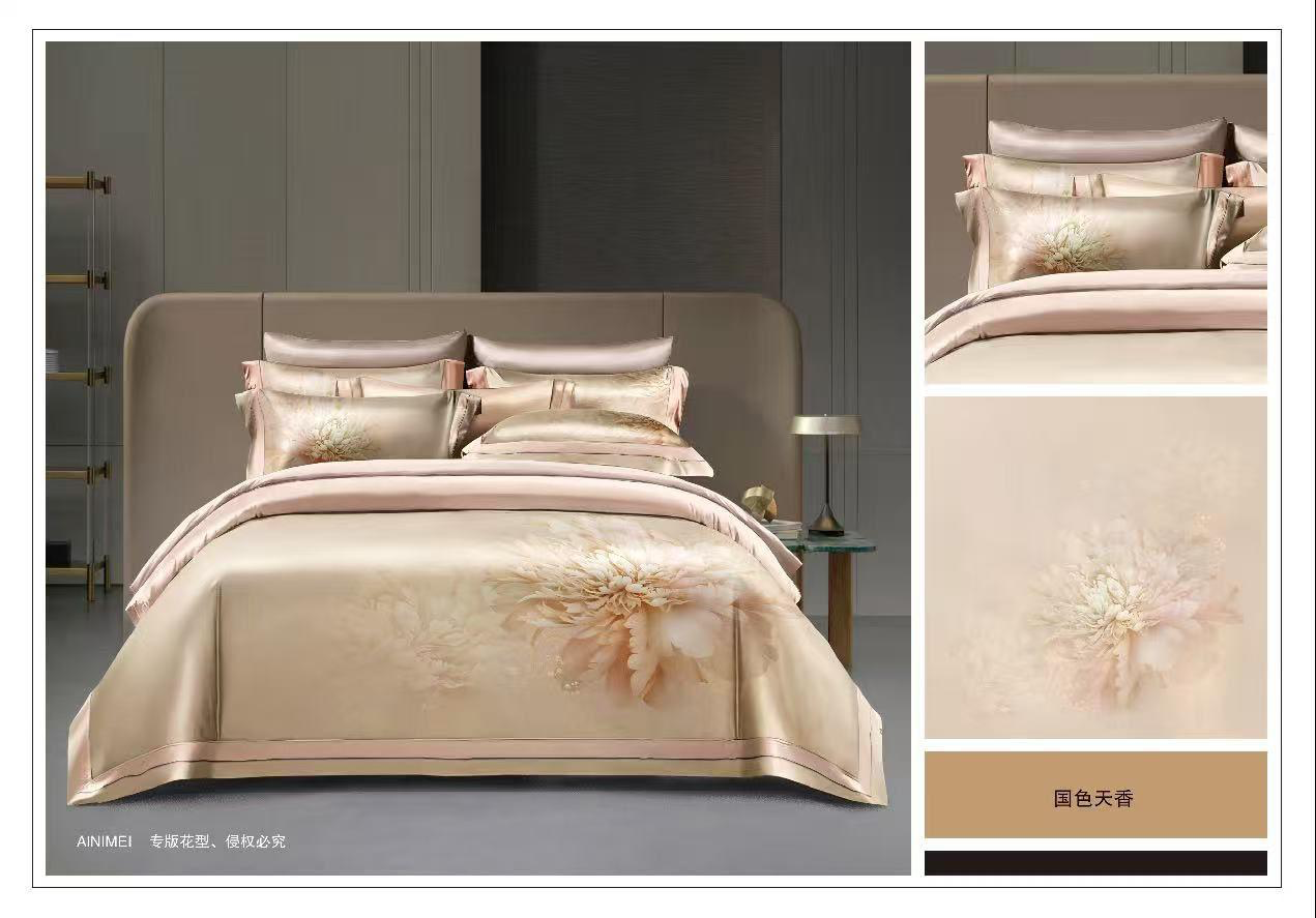 0422sz06-SZHK-QUILT-國色天香香薰金絲四件套(A6)