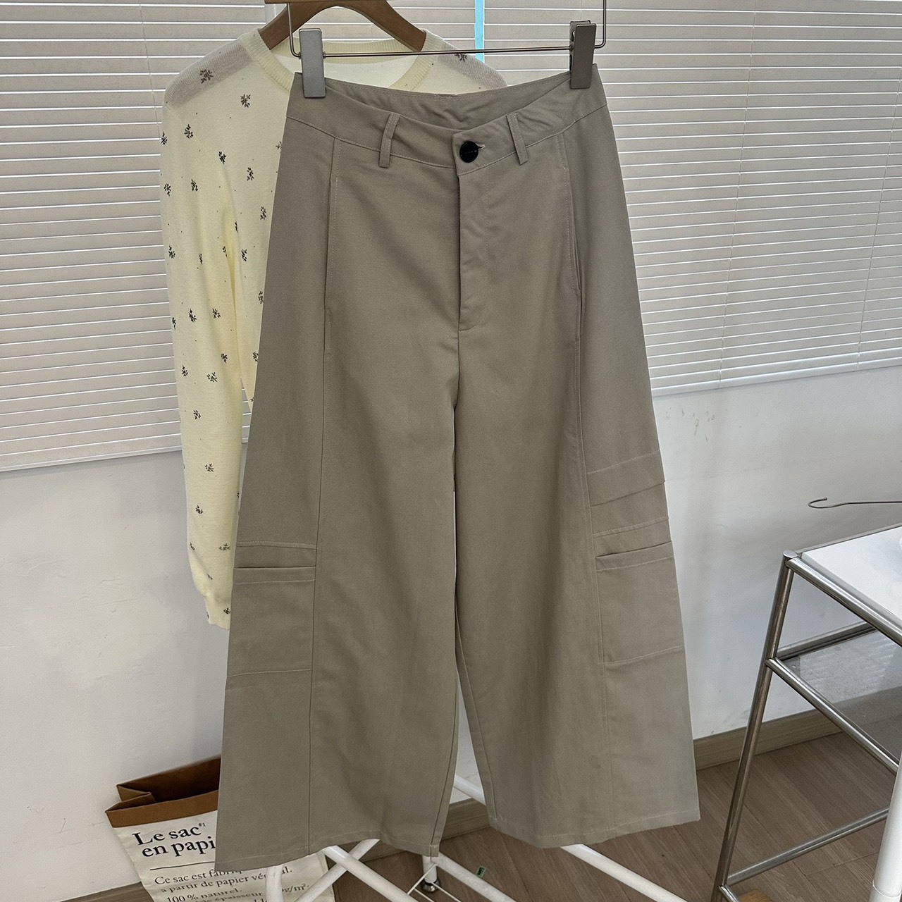 No.2367 側口袋設計工裝褲