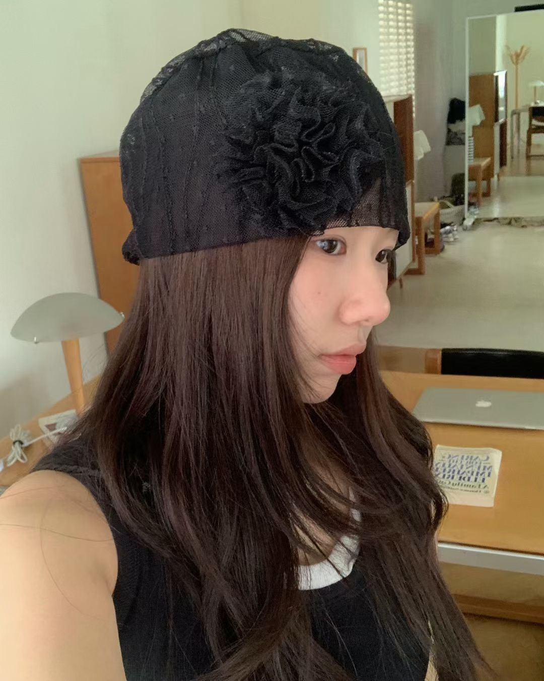 紗花蕾絲帽