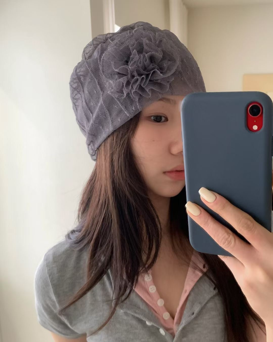 紗花蕾絲帽