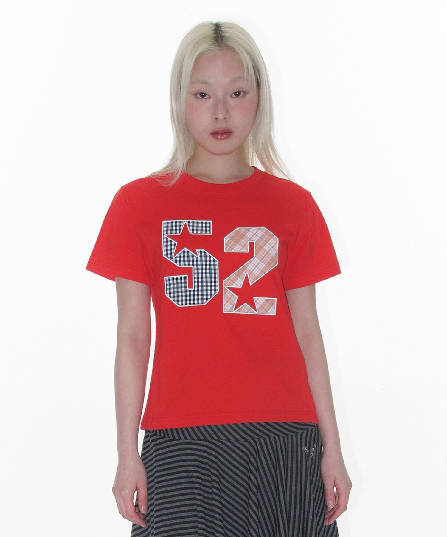 AMES-WORLDWIDE 52 貼布繡 T 恤 AM2GMUT512ARE