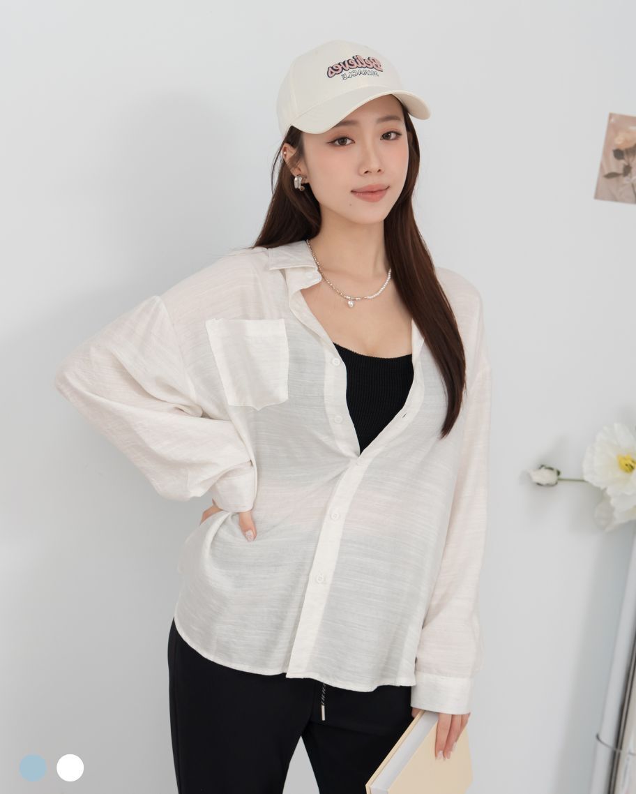 質感混織設計感襯衫