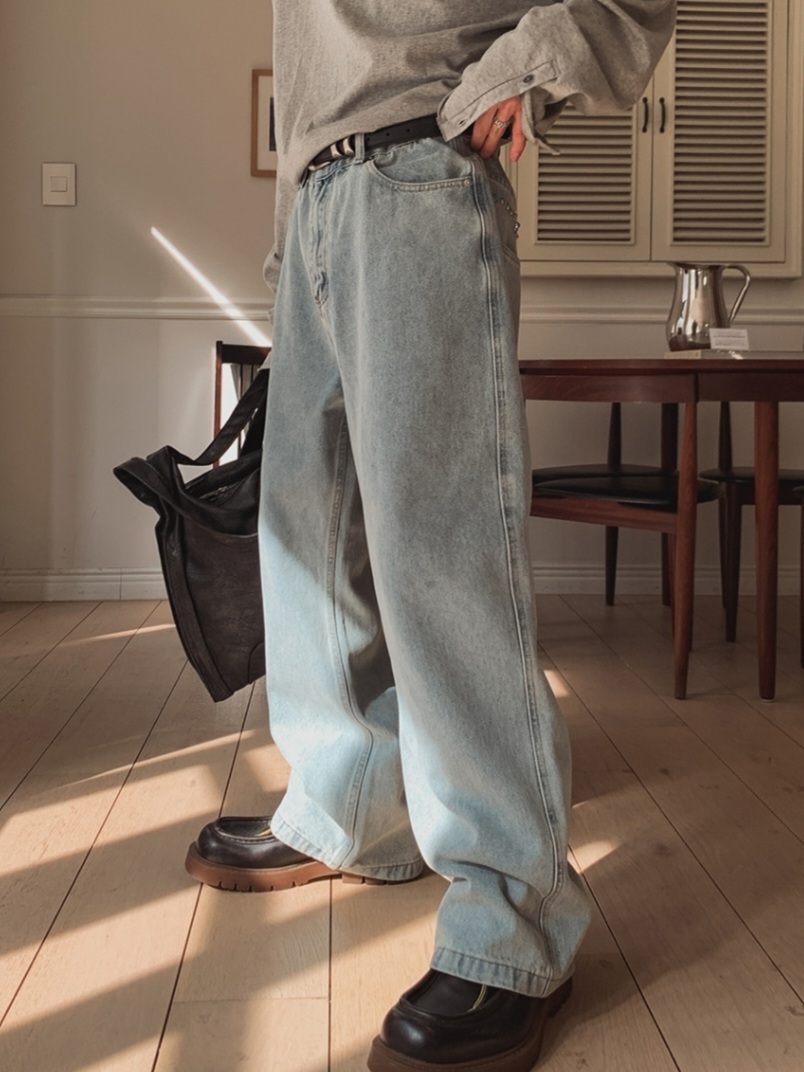 Royce Stud Wide Denim Pants