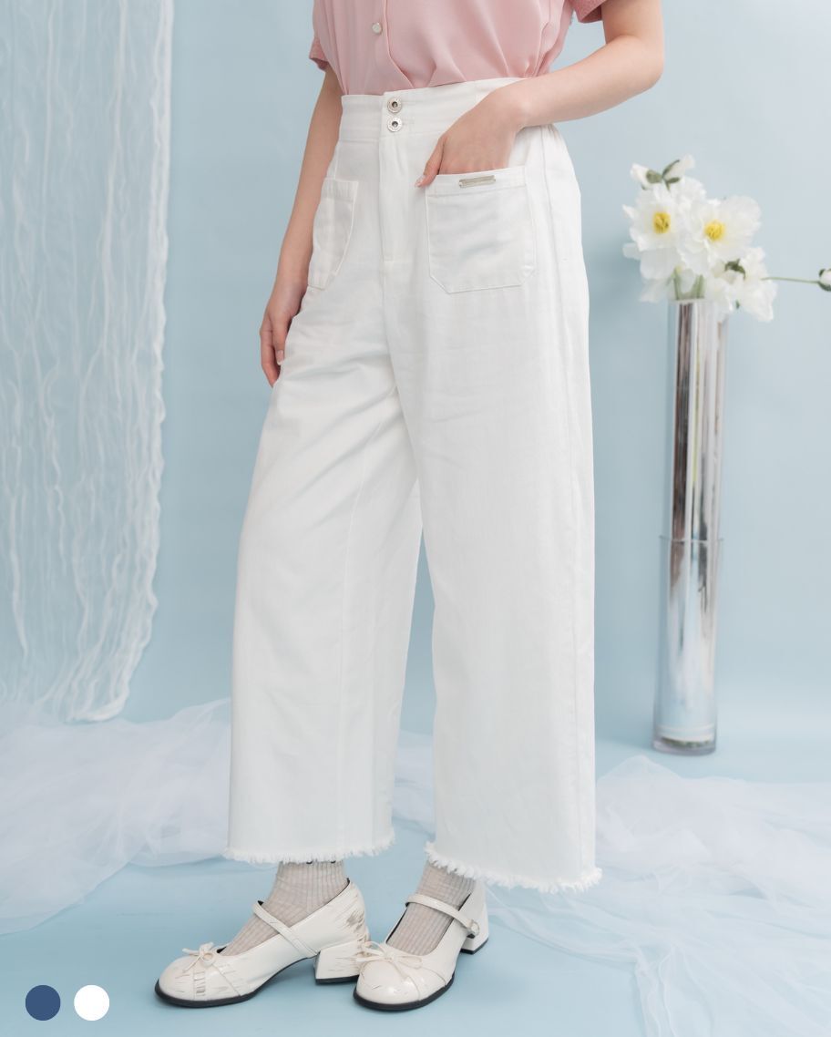 率性洗鬚雙釦水洗長褲