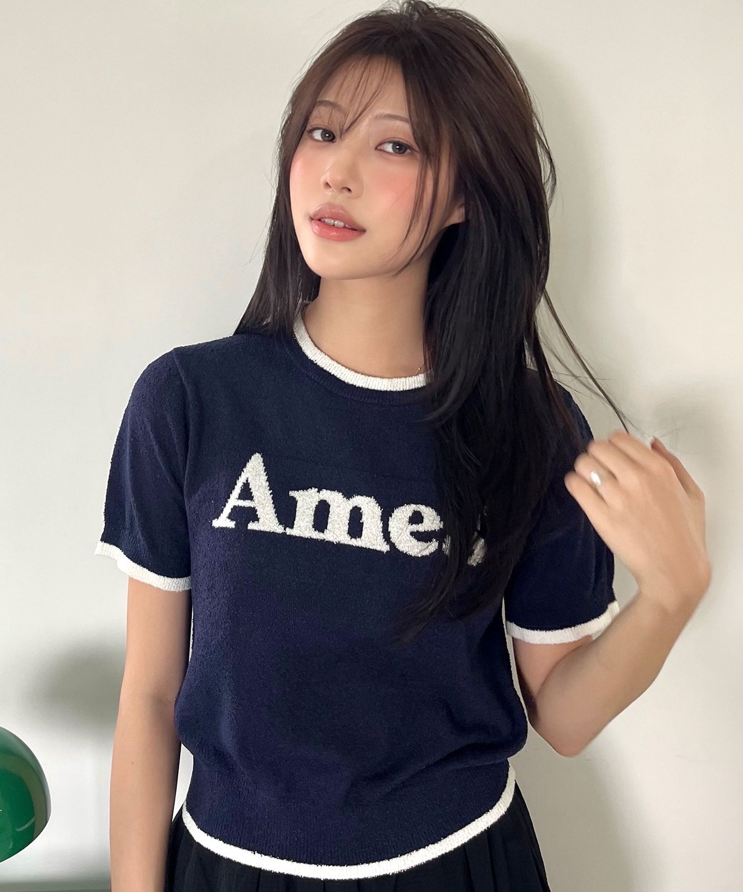 AMES-WORLDWIDE Basic Logo 針織上衣 AM2EMUK601ANV
