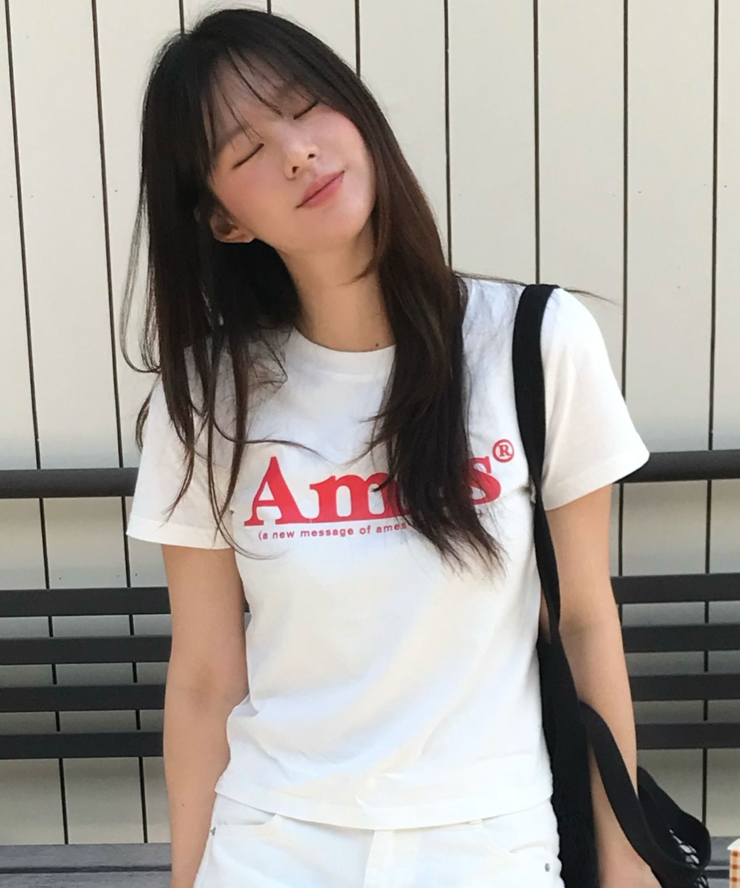 AMES WORLDWIDE 基本款 Logo T恤 AM2EMUT510AWH