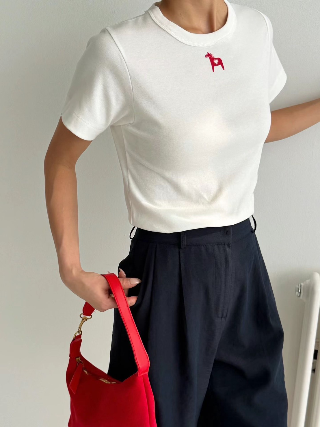 紅小馬短袖T