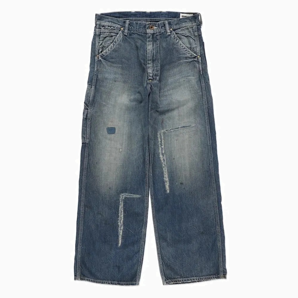 BOWWOW 2026 HERITAGE DENIM PAINTER PANTS AGED - PRE ORDER ITEM (預訂中)