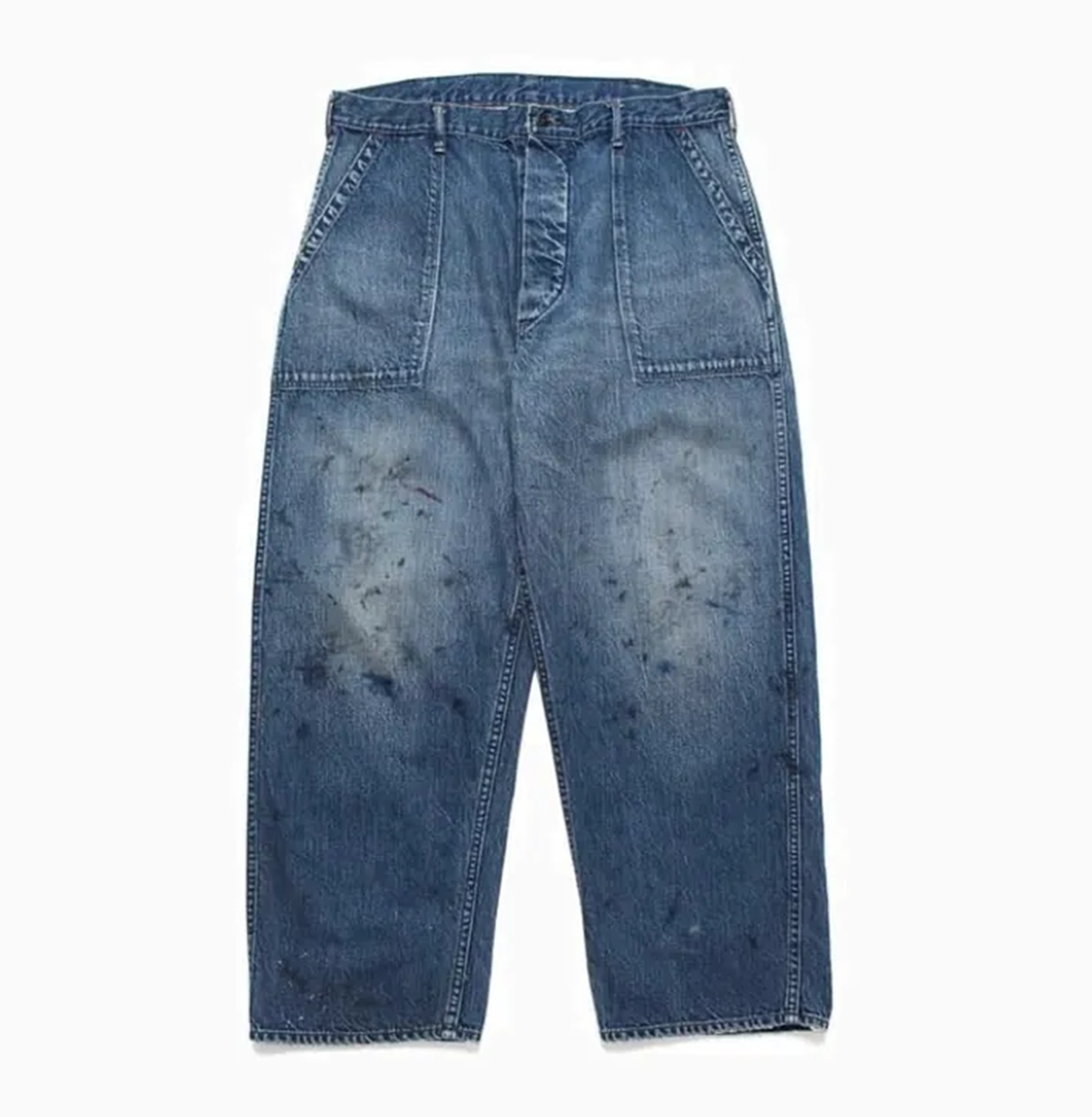 BOWWOW US DUNGAREE WORKING M-44 DENIM TROUSERS *SPOT LIMITED - PRE ORDER ITEM (預訂中)