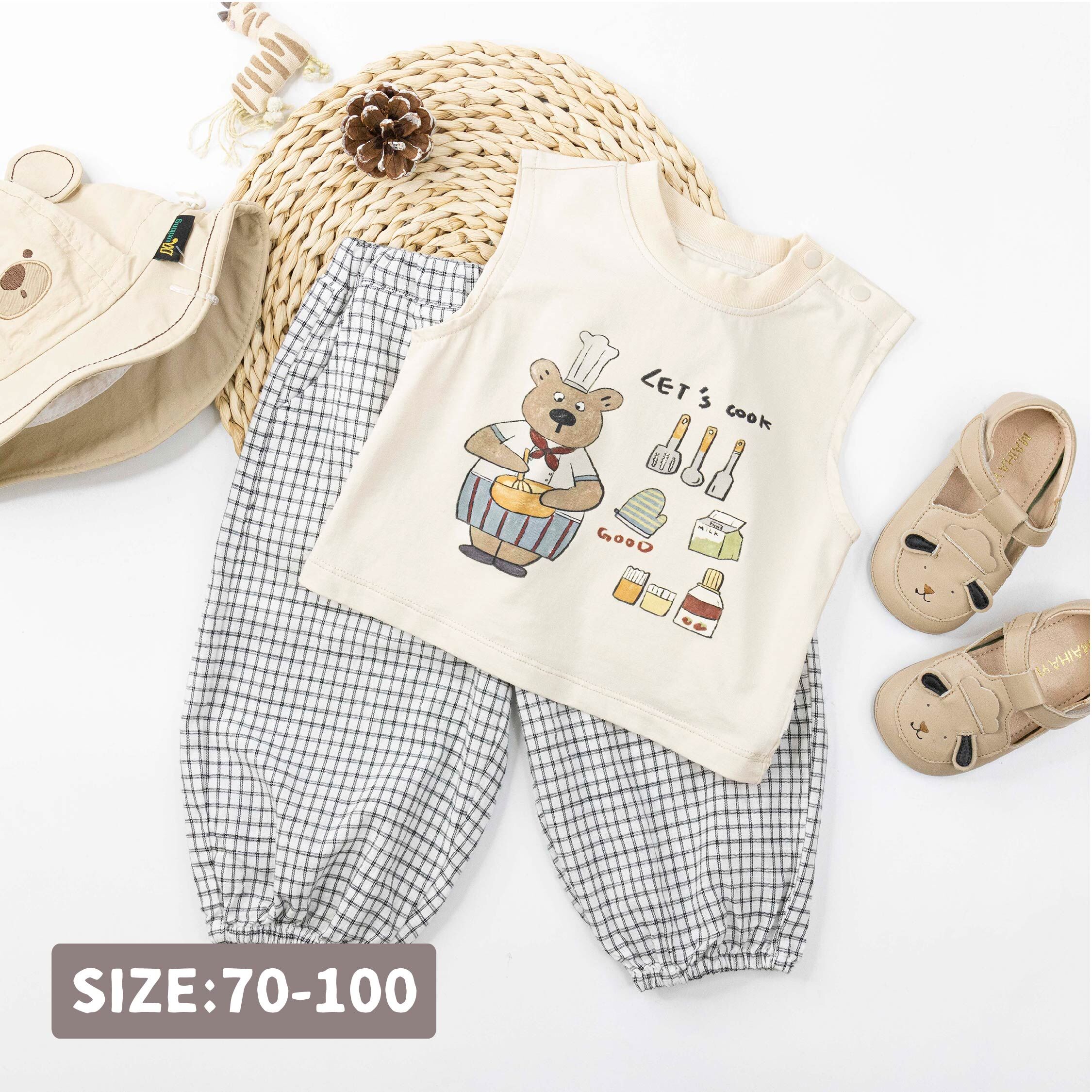 手繪風熊熊糕點師套裝 (H60072)