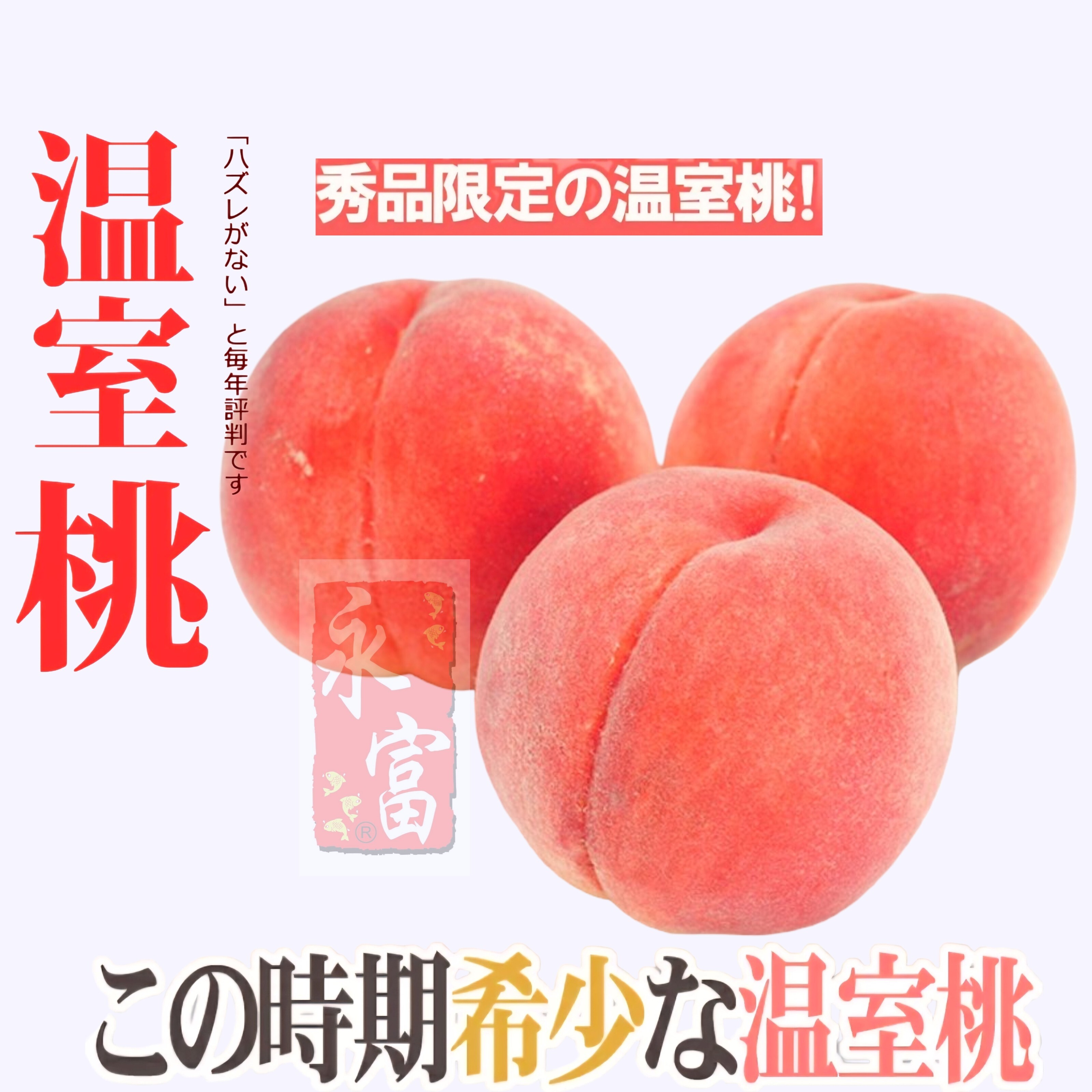 日本山梨縣溫室桃(約170GX2個)