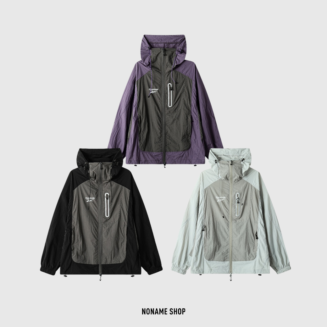 REEBOK UPF50+ 防曬 速乾 機能 連帽 拉鍊 外套 三色 (男款)