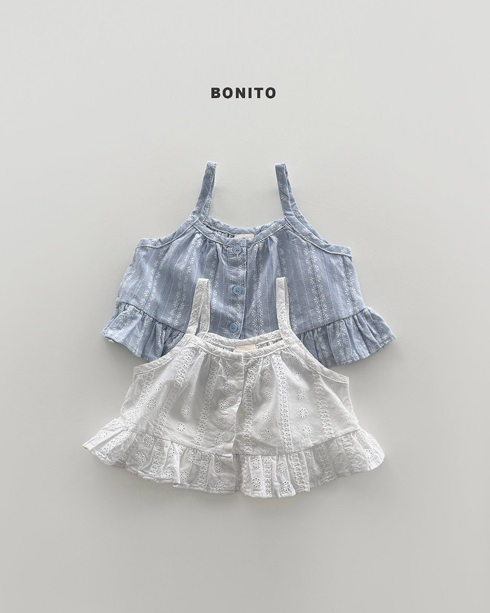 正韓夏Bonito 嫩嬰/小童兩色雕花疊穿背心