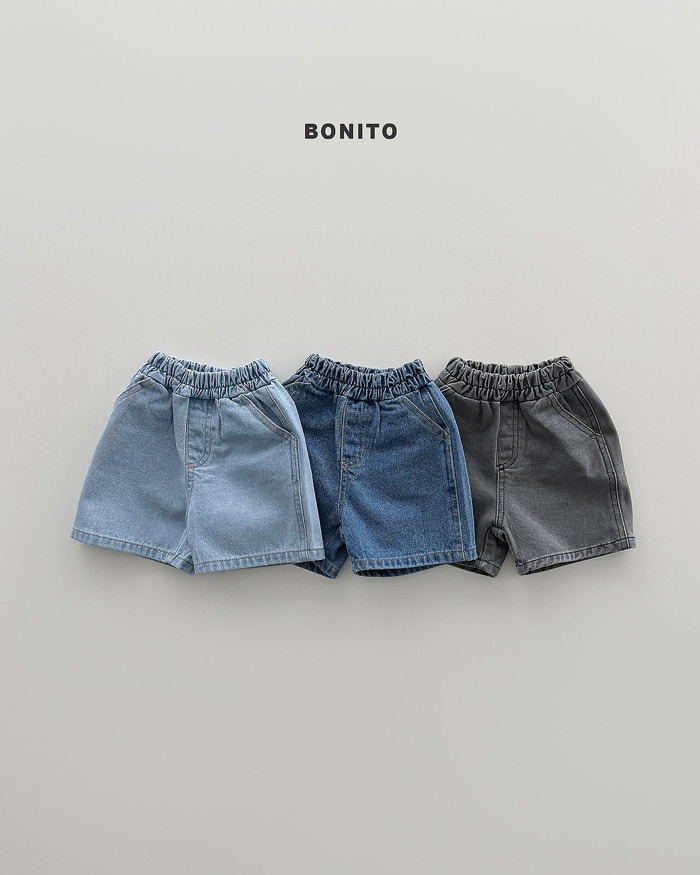 正韓夏Bonito 嫩嬰/小童三色中規中矩牛仔短褲