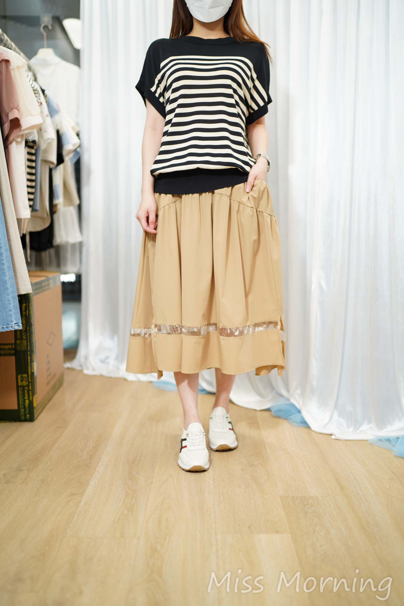 橫條款線衫(15168)