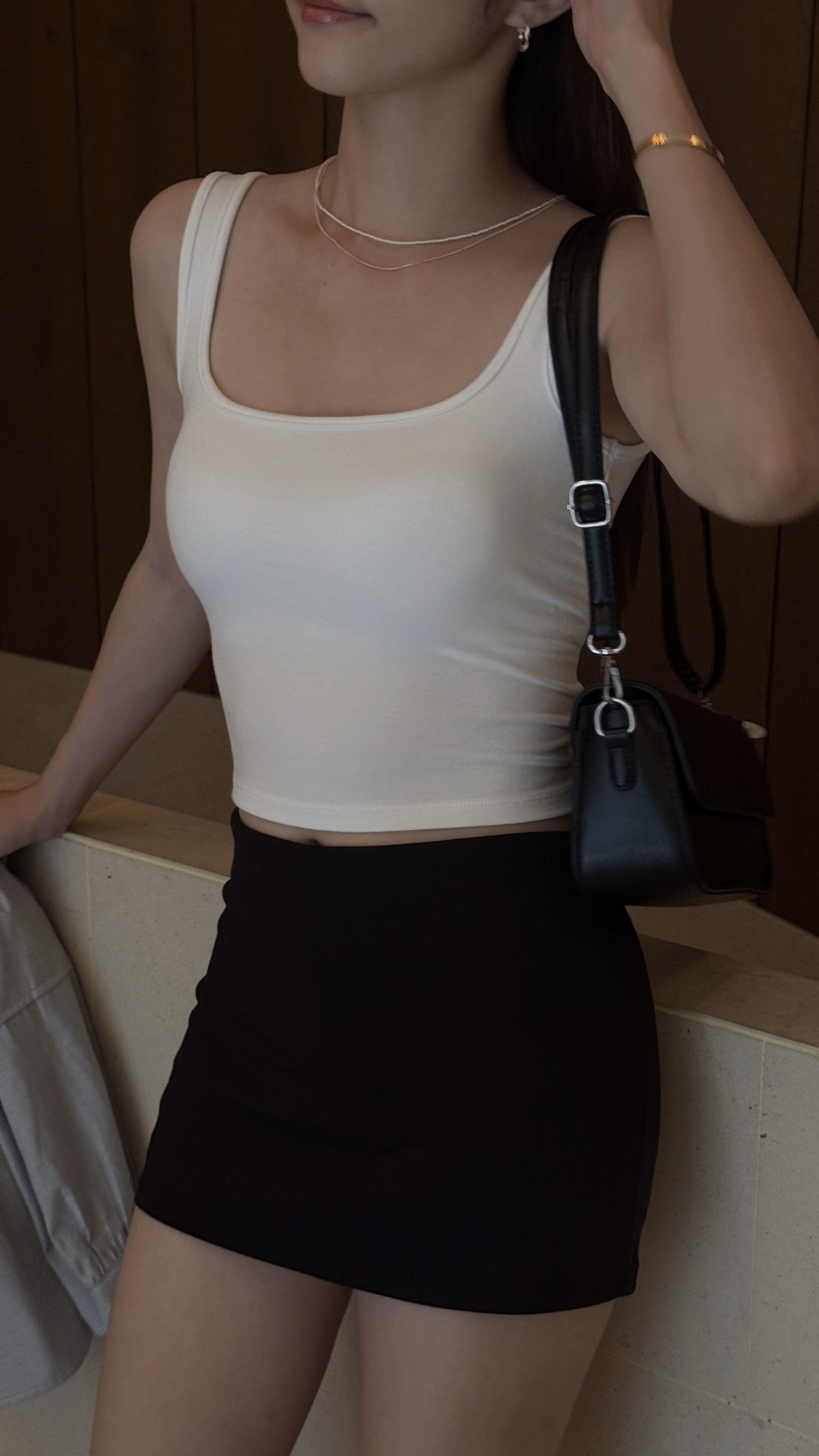 方領大露背bra top ( 3 colors )