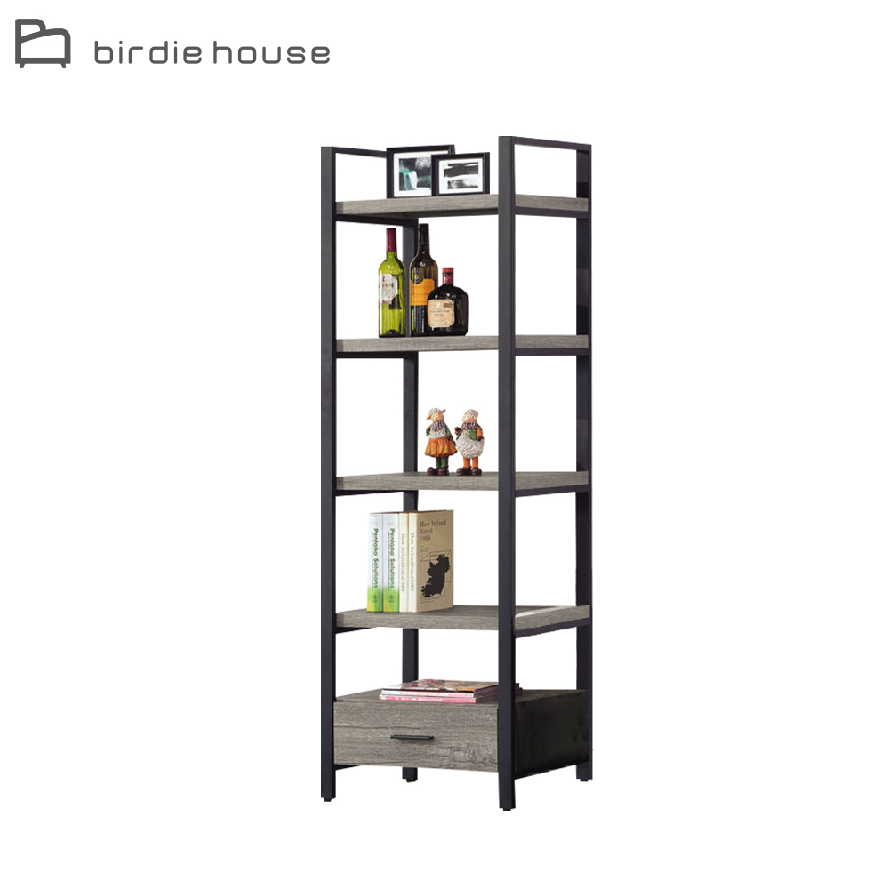 柏蒂家居-泰約工業風2尺一抽開放式層架/展示架/收納置物架/書架