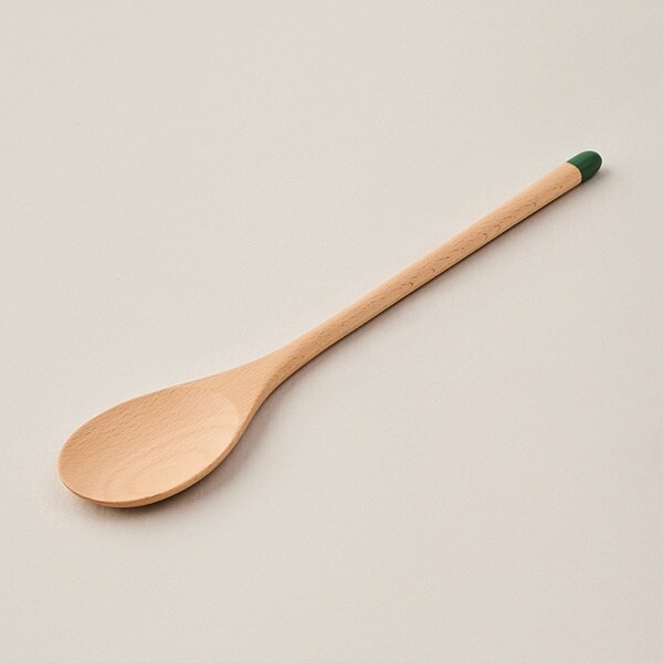 栗原晴美 - 調理用木湯匙 / 大 / 綠