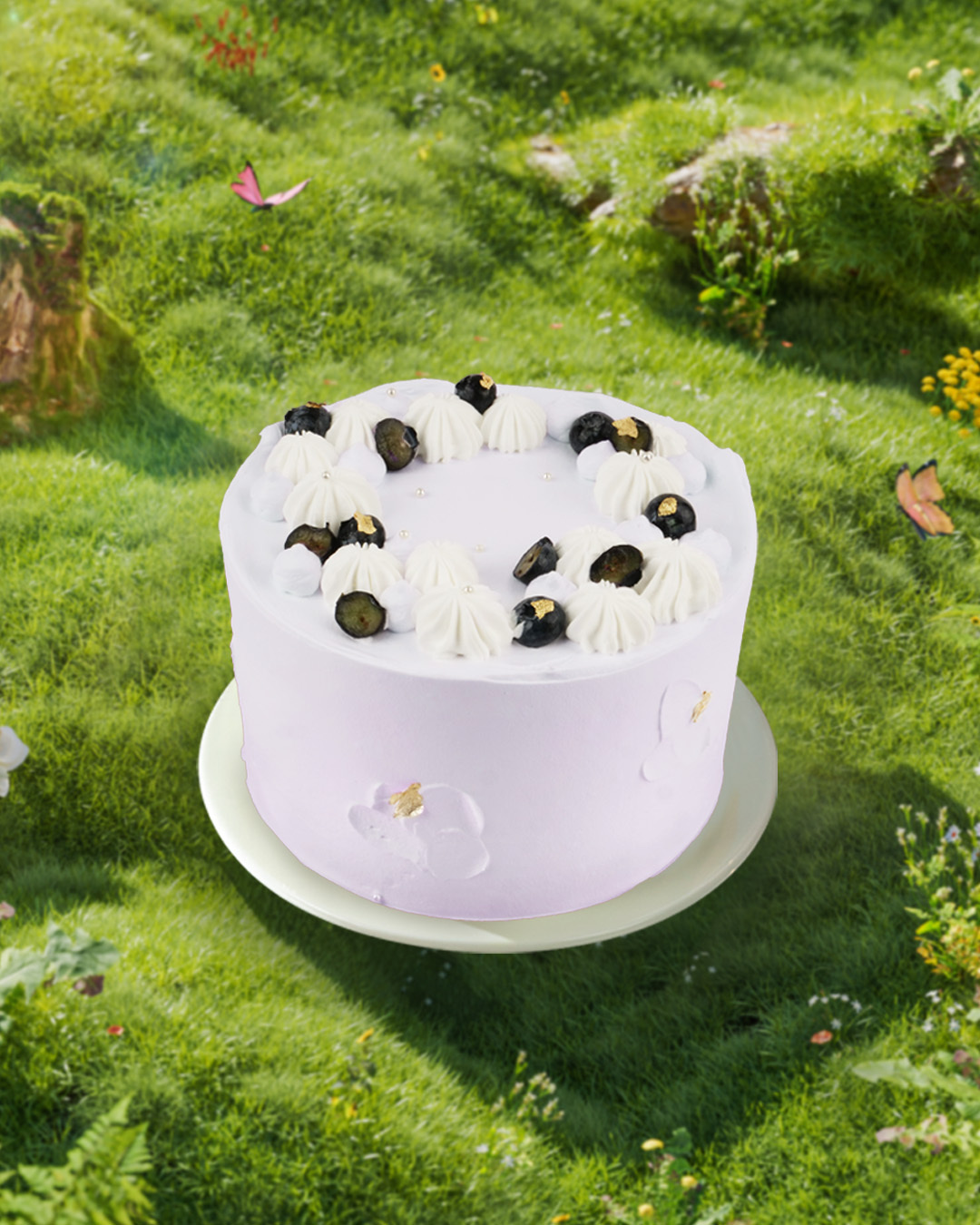 Purple Coconut Bliss (Eggless Purple Sweet Potato Coconut Cake)