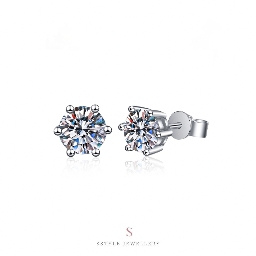Zaylee moissanite earrings