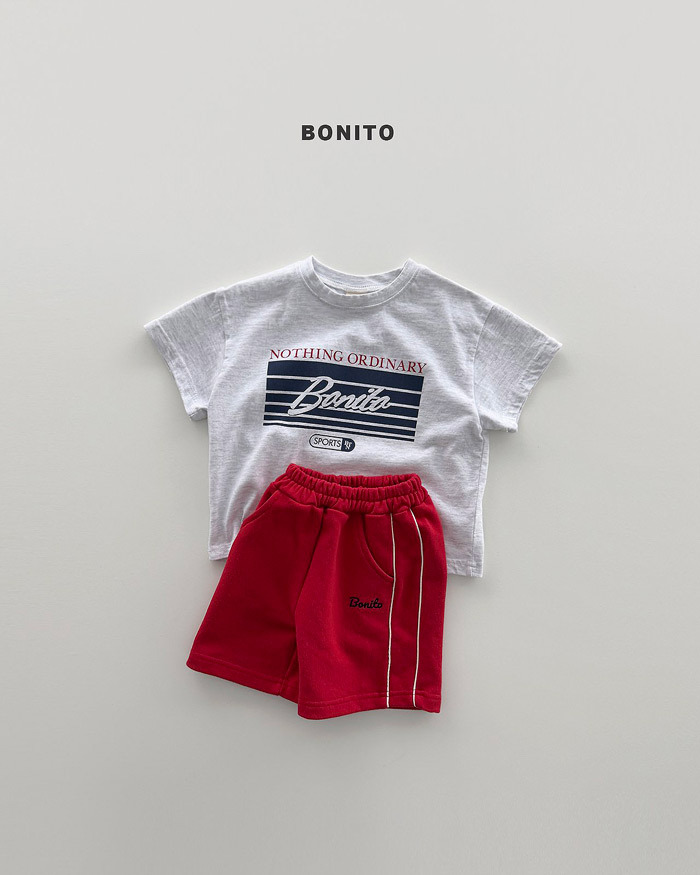 正韓夏Bonito 親子裝_嫩嬰/小童兩色美式Bonito上衣